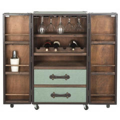 Lexington Olive Bar Cabinet