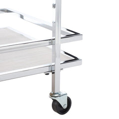 Lameris Chrome Bar Cart With Handles