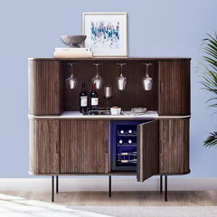 Maison Oval Sideboard and Hutch | Wine Enthusiast | Wine & Bar Cabinets | 3400101 - Wine Country Storage