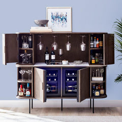 Maison Oval Sideboard and Hutch | Wine Enthusiast | Wine & Bar Cabinets | 3400101 - Wine Country Storage