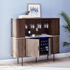 Maison Oval Sideboard and Hutch | Wine Enthusiast | Wine & Bar Cabinets | 3400101 - Wine Country Storage