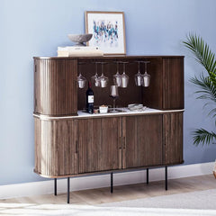 Maison Oval Sideboard and Hutch | Wine Enthusiast | Wine & Bar Cabinets | 3400101 - Wine Country Storage