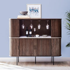 Maison Oval Sideboard and Hutch | Wine Enthusiast | Wine & Bar Cabinets | 3400101 - Wine Country Storage