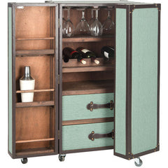 Lexington Olive Bar Cabinet