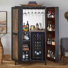 Piedmont Bar Cabinet With Cooling Storage Option | Wine Enthusiast | 3440101K