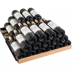 Allavino 24" Wide FlexCount II Tru-Vino 177 Bottle Single Zone Black Left Hinge Wine Refridgerator