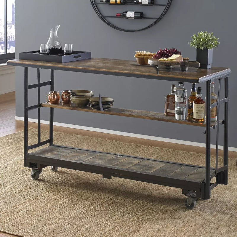 Vintage Factory Cart Bar | Wine Enthusiast | 3121206 - Wine Country Storage