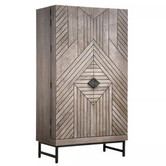 Cheverny Metal Inlay Bar Cabinet | Wine Enthusiast | Wine Cabinet | 3370204N