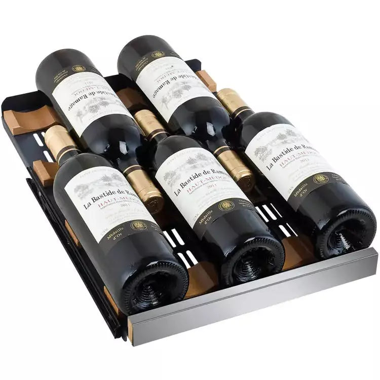 Allavino 15" Wide FlexCount II Tru-Vino 30 Bottle Single Zone Stainless Steel Wine Cooler